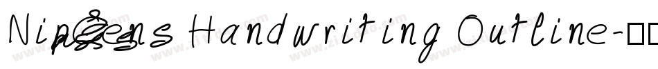 NipCens Handwriting Outline字体转换